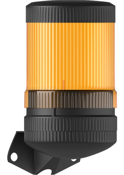 Ø70 1 Kat Işıklı Kolon Multi LED Buzzer Duvar Montaj Ms 424 Turuncu 24VDC