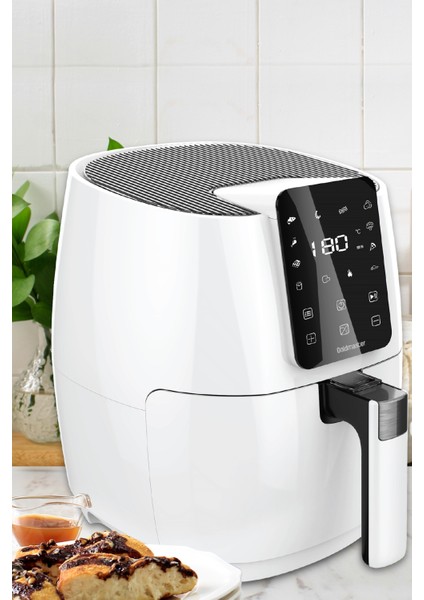 Cenova Dijital Dokunmatik 10 Ön Ayarlı Airfryer Yağsız Kızartma Sıcak Hava Fritöz