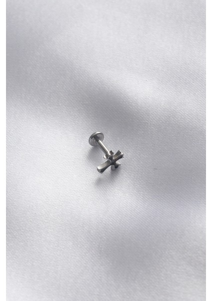 316L Cerrahi Çelik Gümüş Renk Tragus Piercing
