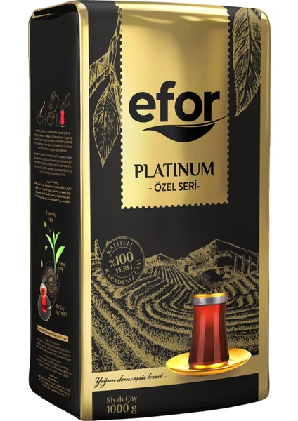 Efor Platinum Özel Seri Dökme Siyah Çay - 1000gr