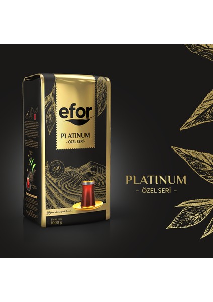 Efor Platinum Özel Seri Dökme Siyah Çay - 1000gr