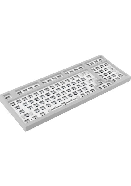 NT980 Sıcak Takas Mekanik Klavye Kiti Rgb Açık Gri