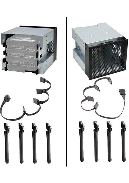 5 Inç 4-Ad 3,5 Inç SSD HDD Cage Caddy Racket B