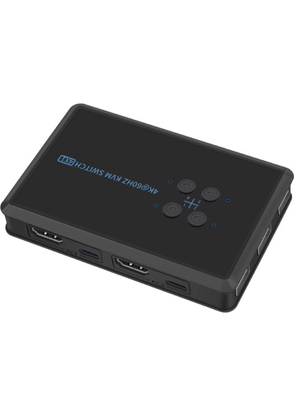 Klavye Fare Desteği ile 4 Pc Paylaşımı Için Kvm Anahtarı 4K@60Hz
