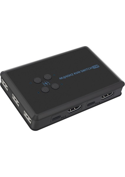 Klavye Fare Desteği ile 4 Pc Paylaşımı Için Kvm Anahtarı 4K@60Hz