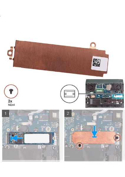 M.2 Dell M15 R6 5511 Için 26X1Y SSD Kapağı 26X1Y