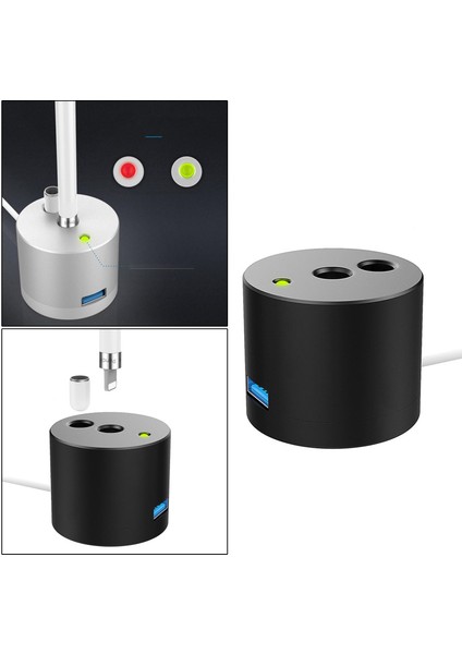 Şarj Standı Kalem Tutucu Alüminyum LED Göstergesi Siyah Için Uyumlu fırsatları