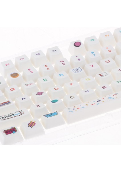 108 Anahtar Pbt Key Kapak Profili Her Boyut Mekanik Klavye R2 Için Uygun indirimleri