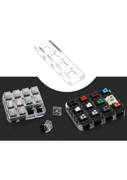 Anahtar 1x4 Kartı Için Şeffaf Anahtar Akrilik Plaka modelleri