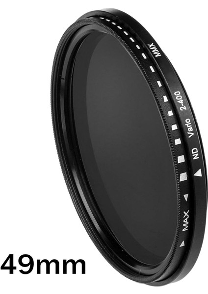 Ince Fader Değişken Profesyonel Ayarlanabilir Nd Lens Filtre Kamerası 49MM(Yurt Dışından)