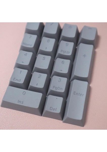 Evrensel Dıy Pbt Anahtar Kapaklar Seti Mekanik Klavye Için Değiştirilir 17 Key Makaleler Gri(Yurt Dışından) modelleri
