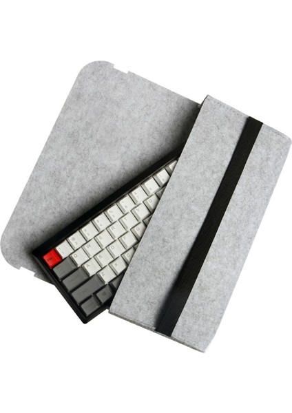 Standart Klavyeler Için Kompakt Gri Mekanik Klavye Çantası Ev Oyun Kullanım 17.72X6.69X1.97INCH fırsatları