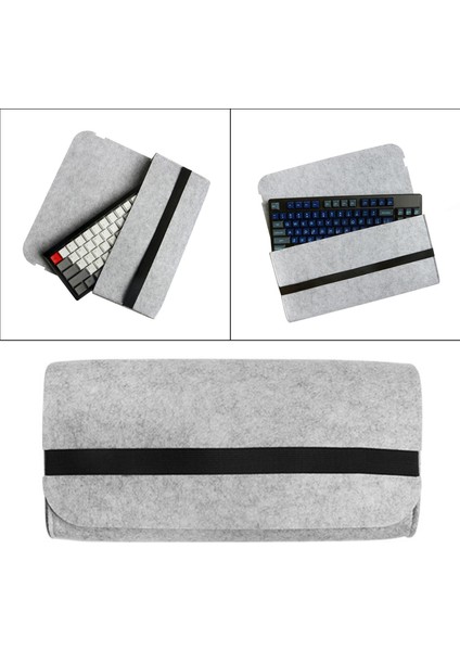 Standart Klavyeler Için Kompakt Gri Mekanik Klavye Çantası Ev Oyun Kullanım 17.72X6.69X1.97INCH indirimleri