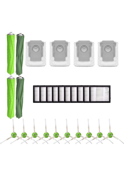 Yedek Fırça Yan Fırçalar I3 I7 I7+ E5 E6 Robot Vakum Aksesuarları Için Hepa Filtreler (Yurt Dışından)