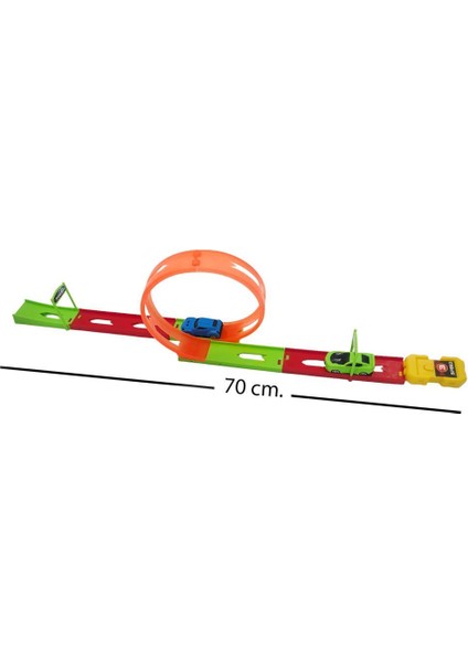 2 Arabalı Tek Fırlatıcılı 70 cm Drag Yarış Pisti