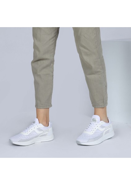26280 Beyaz Açık Gri Kadın Günlük Rahat Yürüyüş Koşu Sneaker Spor Ayakkabı
