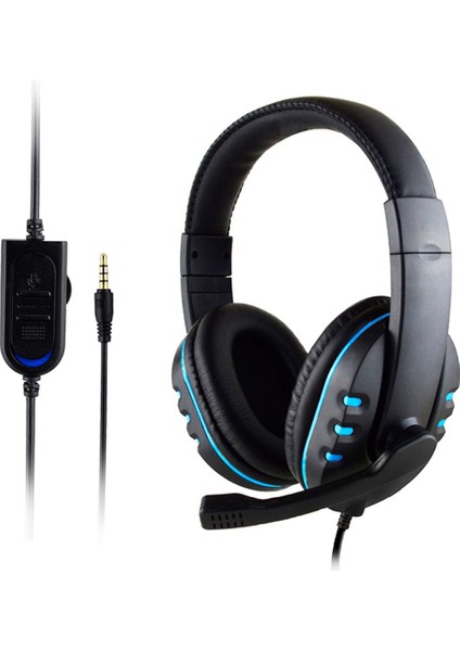 Güçlü Kulak Üstü Kulaklık - Siyah - Mavi (Yurt Dışından)