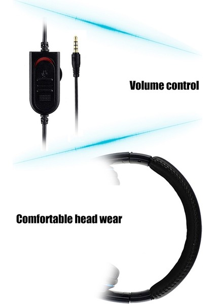 Güçlü Kulak Üstü Kulaklık - Siyah - Mavi (Yurt Dışından) fırsatları