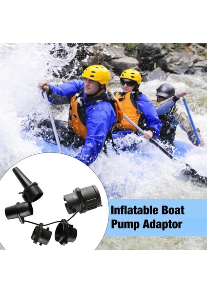 Kayak Şişirilebilir Tekne Pompası Adaptörü Sörf Tahtası Konnektörü Hava Valf Adaptörü Siyah indirimleri