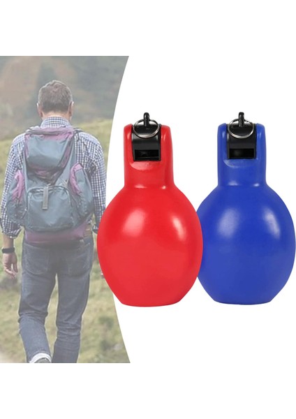 Kırmızı ve Mavi Yürüyüş Dış Mekan Ekipmanı Için Taşınabilir Düdük modelleri