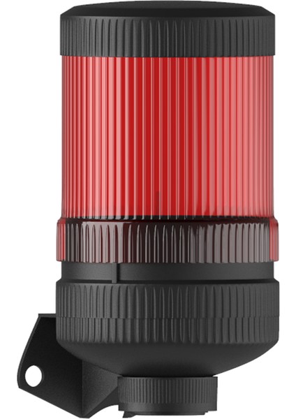 Ø70 1 Kat Işıklı Kolon Multi LED Buzzer Duvar Montaj Ms 424 Kırmızı 24VDC