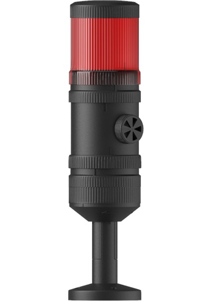 Ø70 1 Kat Işıklı Kolon Yanıp Sönen Ampul Buzzer Tüp Montaj Ms 413 Kırmızı 24VDC