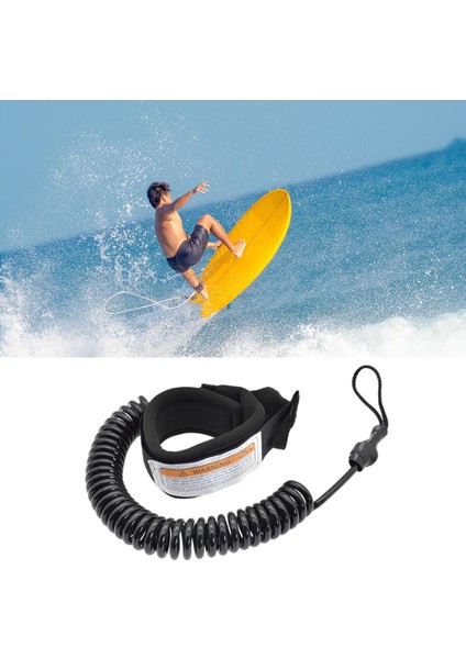 Sörf Tasması 10FT Sarmal Tpu Sörf Tahtası Ayak Bileği Kayış Sörf Aksesuarları Ayağa Kalk fırsatları