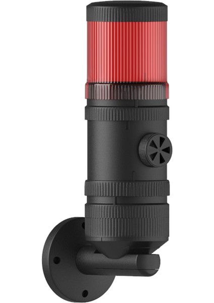 Ø70 300 Seri Multi LED Buzzer Tüp Duvar Montaj Ms 321 Kırmızı 220VAC