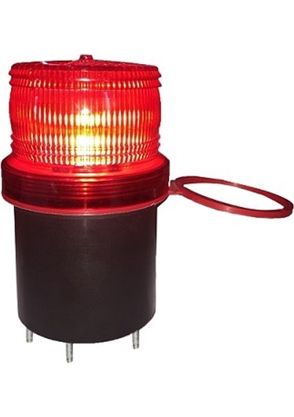 Ø90 500 Seri Silindir Kule Smd Buzzer Ms 597 Kırmızı 12-24VDC