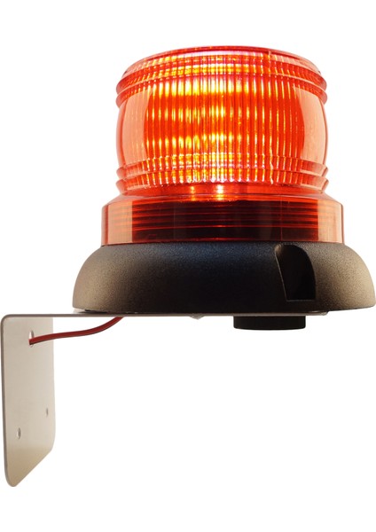 Ø90 Ikaz Lamba LED Buzzer L Montaj Ms 726 Kırmızı 220VAC