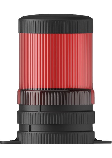 Ø70 1 Kat Işıklı Kolon Multi LED Taban Montaj Ms 83003 Kırmızı 48VDC