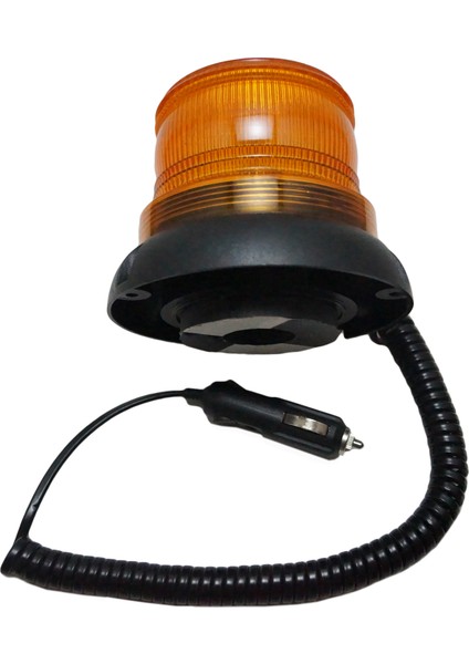 Ø90 Xenon Mıknatıslı Çakmak Fiş Lamba Ms 709 Turuncu 24VDC
