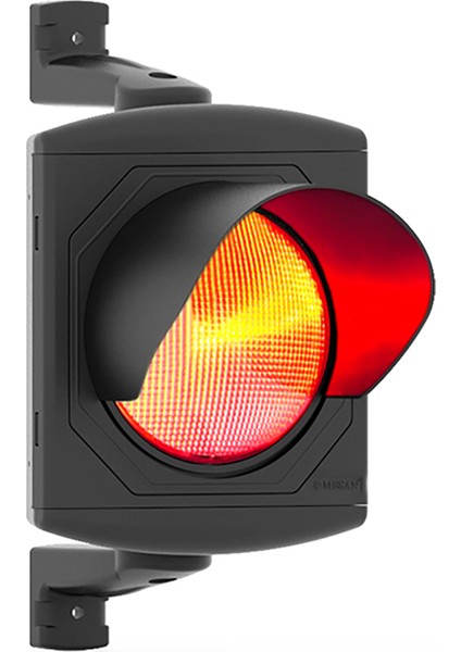 Ø200 Tekli Power LED Trafik Lamba Ms 8032 Kırmızı 110-220VAC