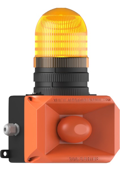 Xenon Çakar 43 Ses Siren Ms 201 Turuncu 12-24VAC/DC