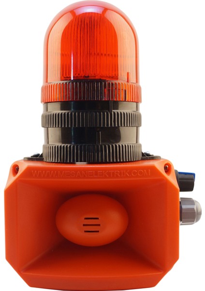 Xenon Çakar 43 Ses Siren Ses Ayarlı Ms 207 Kırmızı 24VDC