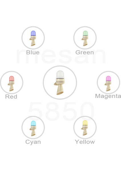 Ø70 Rgb LED 43 Sesli Siren Duvar Montaj Ms 5850 110-220VAC fiyatları