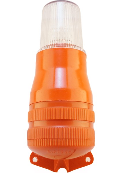 Yanıp Sönen Ampul 2 Ses Elektronik Siren Ms 4804 Beyaz 220VAC