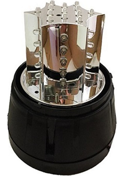 Ø110 Altıgen Reflektörlü LED Döner Lamba Ms 805 Turuncu 220VAC