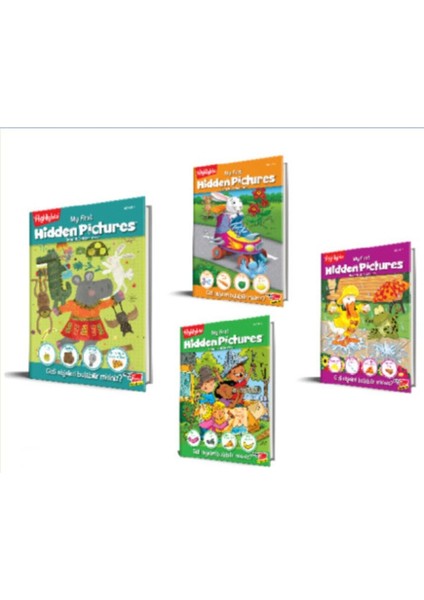 My First Hidden Pictures 4`lü Set Dikkat Atölyesi Yayınları