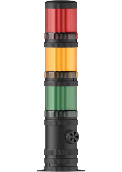 Ø70 3 Kat Işıklı Kolon Multi LED Buzzer Taban Montaj Ms 310 24VAC/DC