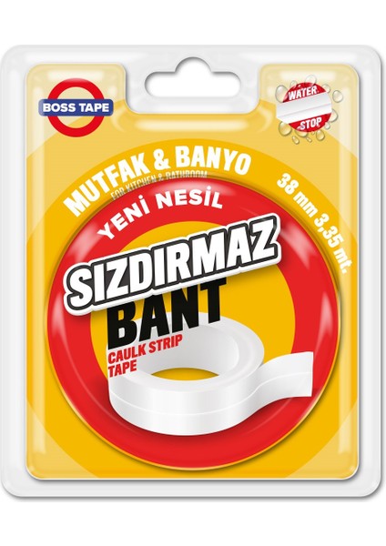 Küvet Lavabo Duşakabin Sızdırmaz Bant EN:38MM BOY:3,35MT