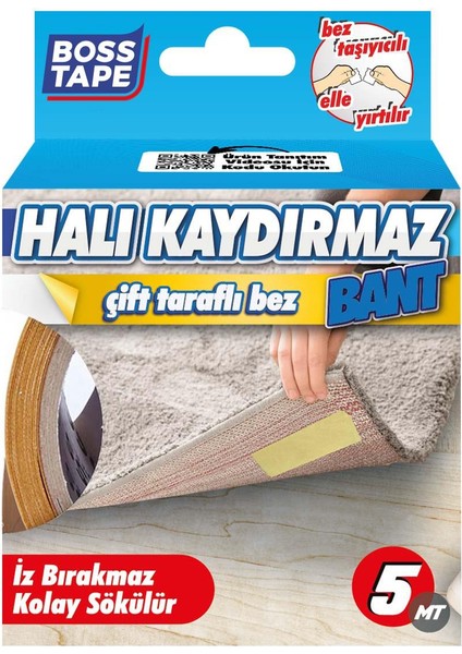 Halı Kaydırmaz Bant Halı Kilim Sabitleme ve Yapıştırma Bandı En:50mm Boy:5metre