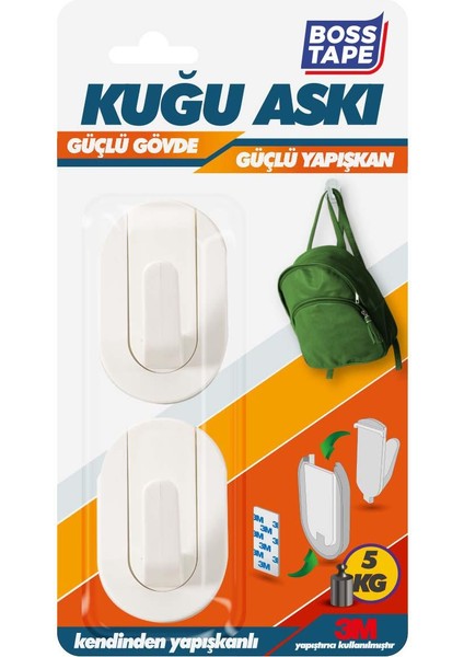 Kuğu Askı Geçmeli Gövde Çok Kuvvetli Yapışkan