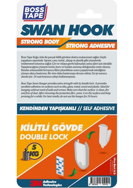 Kuğu Askı Geçmeli Gövde Çok Kuvvetli Yapışkan modelleri