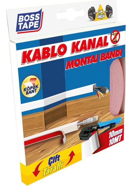 Kablo Kanal Köpük Montaj Bandı En:10mm Boy:10mt fiyatları
