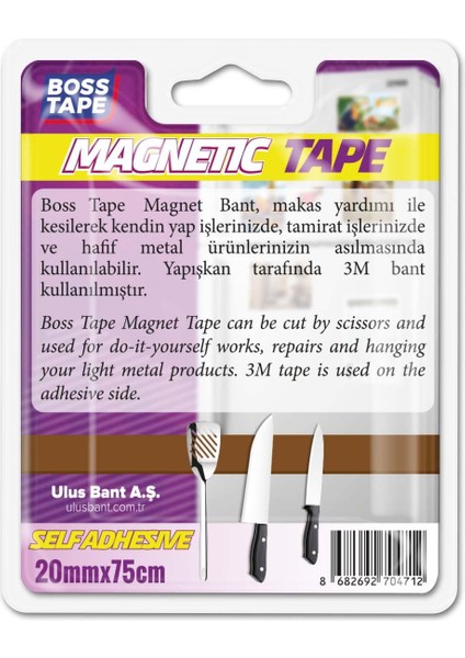 3M Yapışkanlı Şerit Magnet Mıknatıslı Bant
