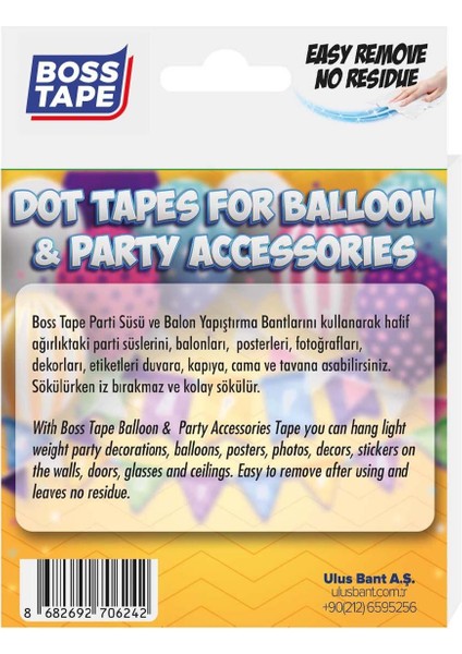 Parti Süsü ve Balon Yapıştırma Bandı fiyatları