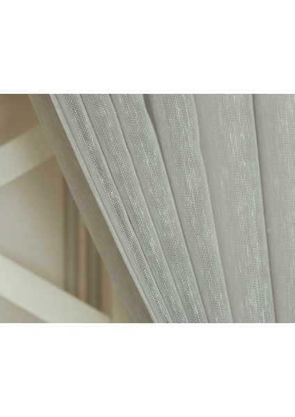 Keten Tül Mavi 1-3 Sık Pile 400X260 Cm
