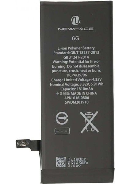Iphone 6 Uyumlu Batarya (1900MAH)