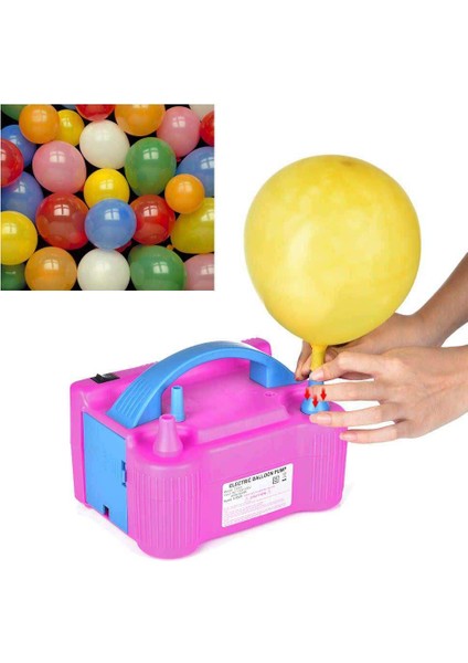 Elektrikli Balon Pompası Çift Uçlu Çift Çıkışlı Balon Makinası fiyatları